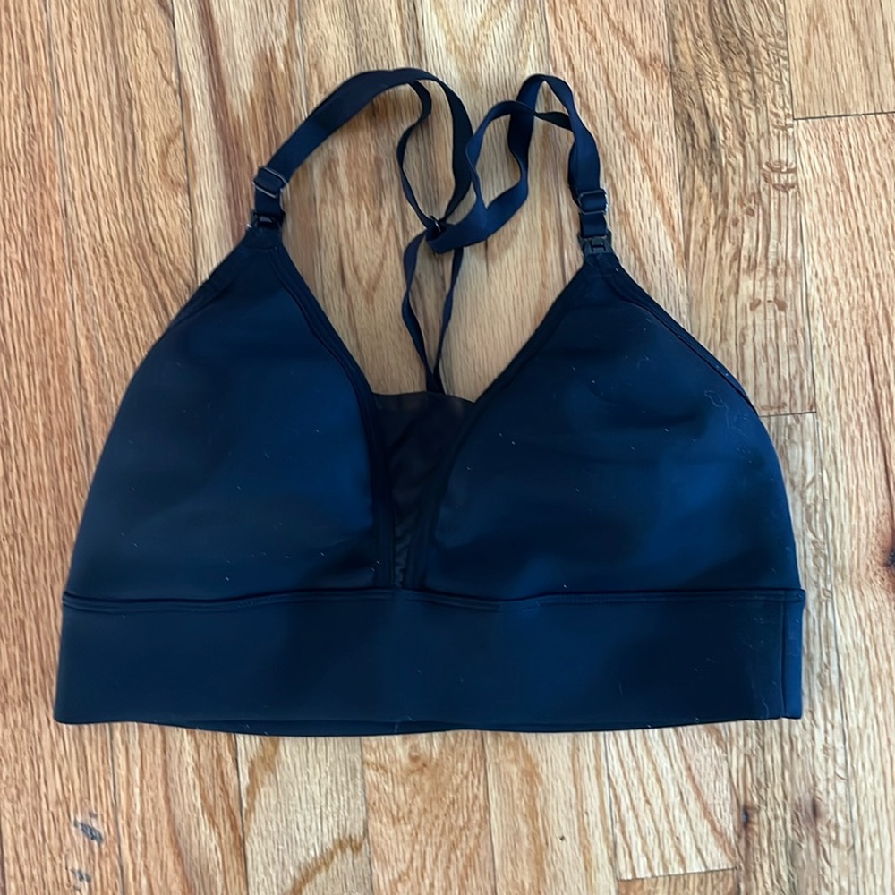 BLANQI racerback nursing bra black size medium